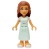Friends Mary Joy - Light Aqua Scrubs Dress with White Short Sleeves, White Sandals – ПРИЯТЕЛИ