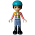 Friends Liann - Coral Jacket, Sand Blue Trousers, Black Boots, Dark Turquoise Horse Riding Helmet – ПРИЯТЕЛИ