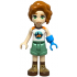 Friends Autumn - White and Orange Sleeveless Top with Tent, Sand Green Shorts, Nougat and Reddish Br – ПРИЯТЕЛИ