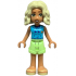 Friends Nova - Medium Azure Sleeveless Hoodie, Yellowish Green Shorts, Bright Light Yellow Sandals – ПРИЯТЕЛИ