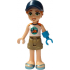 Friends Autumn - White and Orange Sleeveless Top with Tent, Dark Tan Shorts, Metallic Light Blue San – ПРИЯТЕЛИ