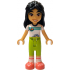 Friends Liann - White Knotted T-Shirt with Tent, Lime Trousers, Coral Shoes – ПРИЯТЕЛИ