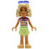Friends Nova - Medium Lavender Sleeveless Hoodie with Dachshund, Yellowish Green Shorts, Bright Light Yellow Sandals, Glasses – ПРИЯТЕЛИ