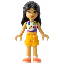 Friends Liann - White Tank Top, Bright Light Orange Shorts, Coral Shoes – ПРИЯТЕЛИ