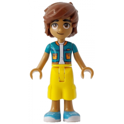 Friends Leo - Dark Turquoise Jacket, Yellow Cropped Trousers, Medium Azure Shoes – ПРИЯТЕЛИ