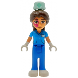 Friends Eniko - Dark Azure Shirt, Blue Trousers, Nurse Hat – ПРИЯТЕЛИ