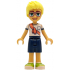 Friends Olly - White Shirt with Coral Scarf, Dark Blue Shorts, Lime Shoes – ПРИЯТЕЛИ