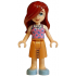 Friends Paisley - Dark Pink Tank Top, Nougat Skirt Mid-Length, Bright Light Blue Shoes – ПРИЯТЕЛИ