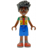 Friends Zac - White and Yellow Jacket, Blue Shorts, Red Shoes – ПРИЯТЕЛИ