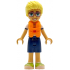 Friends Olly - White Shirt with Coral Scarf, Dark Blue Shorts, Lime Shoes, Orange Life Jacket – ПРИЯТЕЛИ