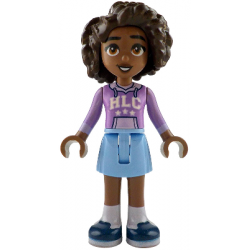 Friends Aliya - Medium Lavender Hoodie, Bright Light Blue Skirt, Dark Blue Shoes – ПРИЯТЕЛИ