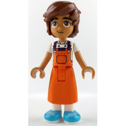 Friends Leo - Reddish Orange Apron, Medium Azure Shoes – ПРИЯТЕЛИ