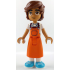 Friends Leo - Reddish Orange Apron, Medium Azure Shoes – ПРИЯТЕЛИ