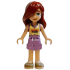 Friends Paisley - Bright Light Yellow and Medium Lavender Tank Top, Medium Lavender Shorts, Dark Tan Shoes – ПРИЯТЕЛИ