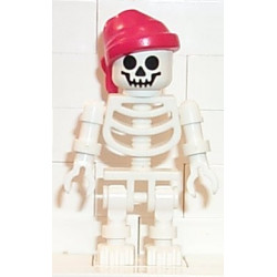 Skeleton - Standard Skull, Floppy Arms, Red Bandana with Single Tail in Back – ПИРАТИ