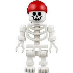 Skeleton - Standard Skull, Floppy Arms, Red Bandana with Double Tail in Back – ПИРАТИ