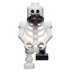 Skeleton with Standard Skull, Scarf, Bent Arms and Short Black Leg – НИНДЖАГО
