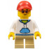 Child - Boy, White Hoodie with Medium Blue Pocket, Tan Short Legs, Red Cap, Glasses, Freckles – МАРКА ЛЕГО