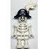 Skeleton - Standard Skull, Bent Arms Vertical Grip, Black Bicorne Hat with Skull and Crossbones, White Plume – ПРИЯТЕЛИ