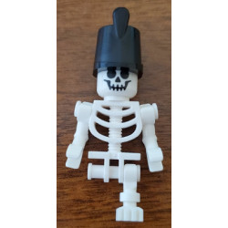 Skeleton - Standard Skull, Bent Arms Horizontal Grip, Black Shako Hat, Single Leg – ЛЕГО ИДЕИ