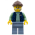 Corner Kiosk Vendor - Male, Dark Blue Bodywarmer over Sand Green Sweater, Sand Blue Legs, Dark Brown Flat Cap – ПРОМОЦИОНАЛНИ