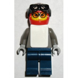 Snowboarder, Dark Gray Shirt, Dark Blue Legs, White Vest – СПОРТ