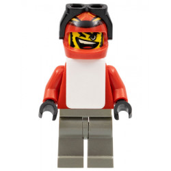 Snowboarder, Red Shirt, Dark Gray Legs, White Vest – СПОРТ