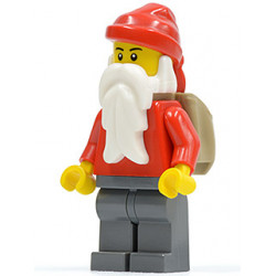 Santa, Dark Bluish Gray Legs, Backpack Open – ПРАЗНИЦИ И СЪБИТИЯ