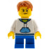 Child - Boy, White Hoodie with Medium Blue Pocket, Blue Short Legs, Dark Orange Hair, Medium Nougat Dimple – ПРАЗНИЦИ И СЪБИТИЯ