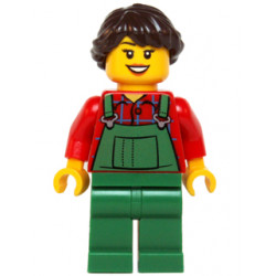 Overalls Farmer Green, Dark Brown French Braided Female Hair – ПРАЗНИЦИ И СЪБИТИЯ