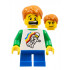 Classic Space Minifigure Floating Pattern, Blue Short Legs, Dark Orange Short Tousled Hair – ПРАЗНИЦИ И СЪБИТИЯ