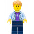 Boy, Bright Light Blue Hoodie with White Star, Dark Blue Legs, Medium Nougat Hair Short Tousled with Side Part – ПРАЗНИЦИ И СЪБИТИЯ