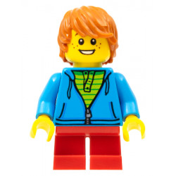Child - Boy, Dark Azure Hoodie, Red Short Legs, Dark Orange Tousled Hair, Freckles – ПРАЗНИЦИ И СЪБИТИЯ