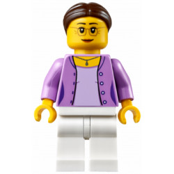 Grandma - Medium Lavender Jacket over Lavender Shirt, White Legs, Brown Hair in a Bun – ПРАЗНИЦИ И СЪБИТИЯ