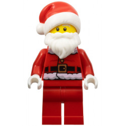 Santa - Red Fur Lined Jacket with Button, Red Legs, Light Bluish Gray and White Bushy Eyebrows – ПРАЗНИЦИ И СЪБИТИЯ