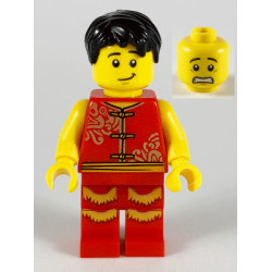 Man, Lion Dance, Red Shirt, Red Legs with Gold Fringe – ПРАЗНИЦИ И СЪБИТИЯ
