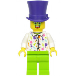 Birthday Party Guest, Dark Purple Top Hat, Green Glasses, White Shirt, Lime Legs – ПРАЗНИЦИ И СЪБИТИЯ