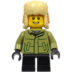 Boy - Olive Green Winter Jacket, Black Short Legs, Ushanka Hat – ПРАЗНИЦИ И СЪБИТИЯ