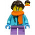 Girl - Medium Azure Winter Jacket, Medium Lavender Short Legs, Dark Brown Hair, Orange Scarf – ПРАЗНИЦИ И СЪБИТИЯ