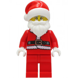 Santa - Red Legs, Fur Lined Jacket, White Eyebrows, Glasses – МАРКА ЛЕГО