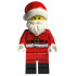 Santa, Red Legs, Black Boots Fur Lined Jacket with Button and Candy Cane on Back, Gray Bushy Eyebrows – ПРАЗНИЦИ И СЪБИТИЯ