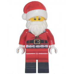 Santa - Red Fur Lined Jacket with Button and Plain Back, Red Legs with Black Boots, White Bushy Moustache and Beard – ПРАЗНИЦИ И СЪБИТИЯ