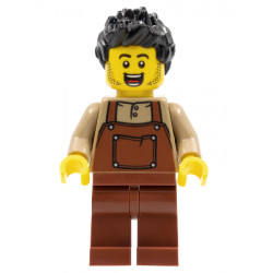 Man, Black Spiky Hair, Dark Tan Shirt, Reddish Brown Overalls and Legs – ПРАЗНИЦИ И СЪБИТИЯ
