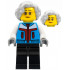 Lunar New Year Ice Festival Participant - Female, Dark Azure Coat, Black Legs, Light Bluish Gray Wavy Hair, Glasses – ПРАЗНИЦИ И СЪБИТИЯ