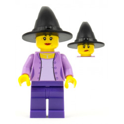 Woman, Medium Lavender Jacket with Necklace, Dark Purple Legs, Black Wizard / Witch Hat – ПРАЗНИЦИ И СЪБИТИЯ
