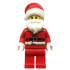 Santa - Red Fur Lined Jacket with Button and Candy Cane on Back, Red Legs, Gray and White Bushy Eyebrows, Thick Moustache – ПРАЗНИЦИ И СЪБИТИЯ