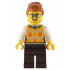 Santa's Toys and Games Store Owner - Female, Tan Knit Argyle Sweater Vest, Dark Brown Legs, Dark Orange Hair with Bun, Glasses – ПРАЗНИЦИ И СЪБИТИЯ