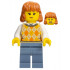 Lunar New Year Parade Spectator - Female, Tan Knit Argyle Sweater Vest, Sand Blue Legs, Dark Orange Hair – ПРАЗНИЦИ И СЪБИТИЯ