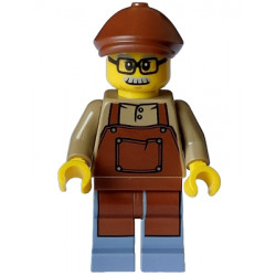 Lodge Owner - Male, Reddish Brown Apron, Sand Blue Legs, Reddish Brown Flat Cap, Moustache, Glasses – ПРАЗНИЦИ И СЪБИТИЯ