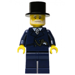 Wintertime Carriage Driver - Male, Dark Blue Suit with Gold Chain and Watch, White Beard and Moustache, Black Top Hat – ПРАЗНИЦИ И СЪБИТИЯ